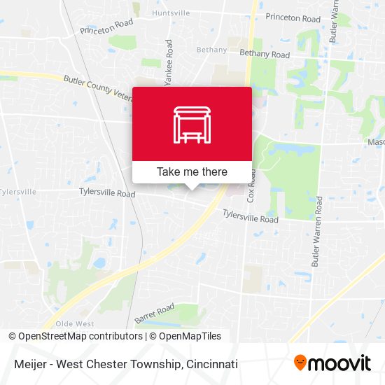 Meijer - West Chester Township map
