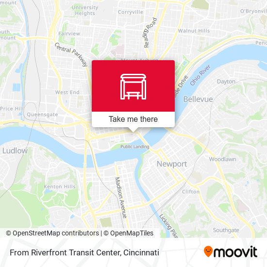 From Riverfront Transit Center map
