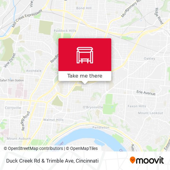 Duck Creek Rd & Trimble Ave map