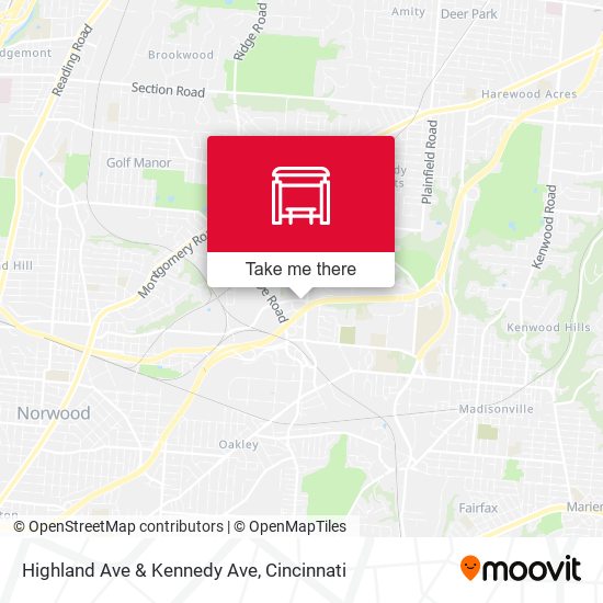 Highland Ave & Kennedy Ave map