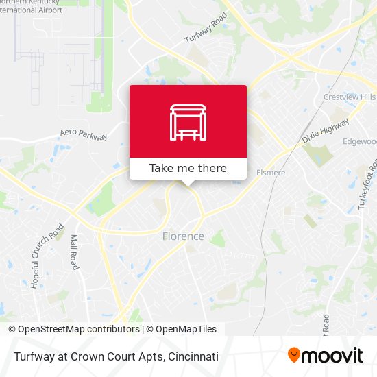 Mapa de Turfway at Crown Court Apts