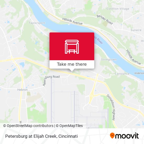 Mapa de Petersburg at Elijah Creek