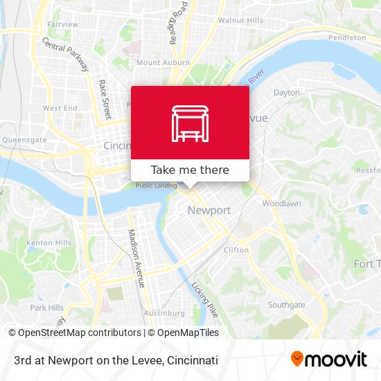 Mapa de 3rd at Newport on the Levee