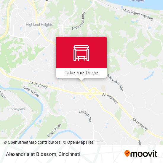 Mapa de Alexandria at Blossom