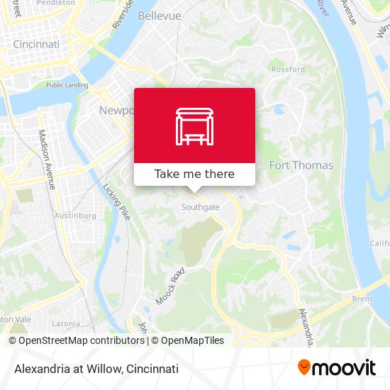 Alexandria at Willow map