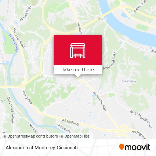 Alexandria at Monterey map
