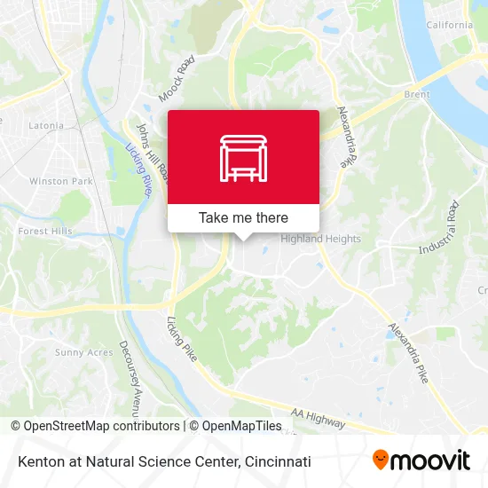 Kenton at Natural Science Center map