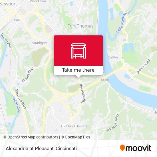 Mapa de Alexandria at Pleasant