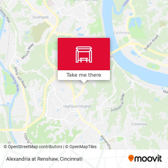 Alexandria at Renshaw map