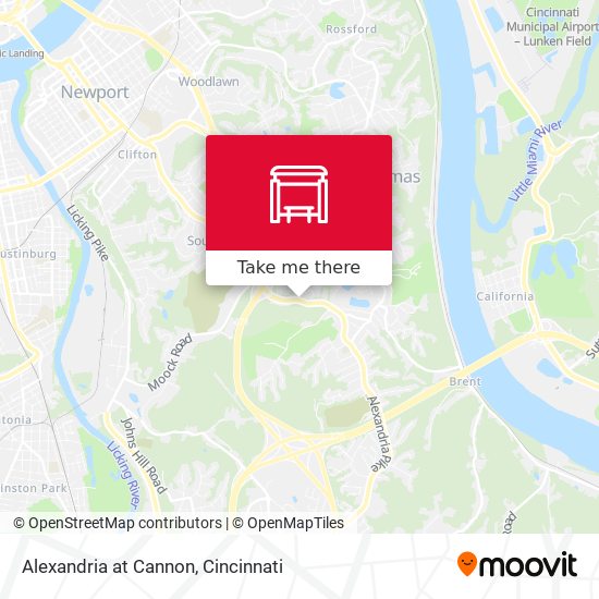 Mapa de Alexandria at Cannon