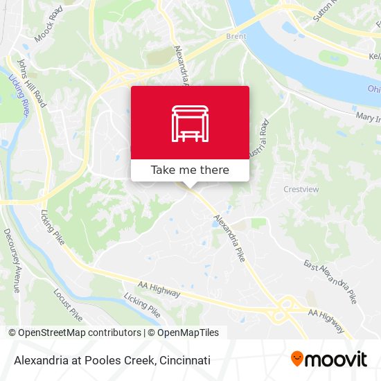 Alexandria at Pooles Creek map