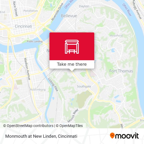 Monmouth at New Linden map