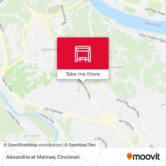 Mapa de Alexandria at Matinee