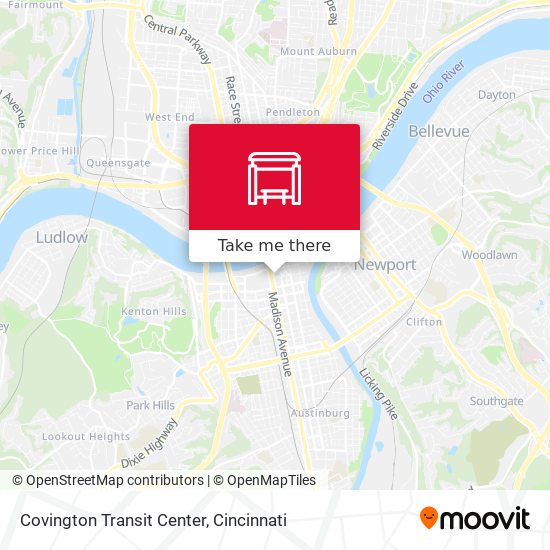 Covington Transit Center map