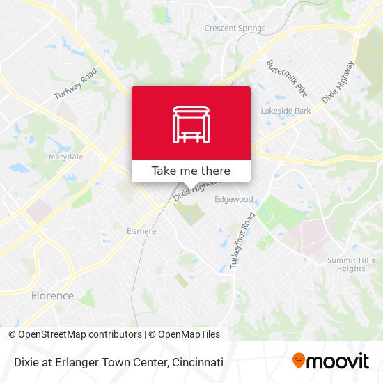 Dixie at Erlanger Town Center map