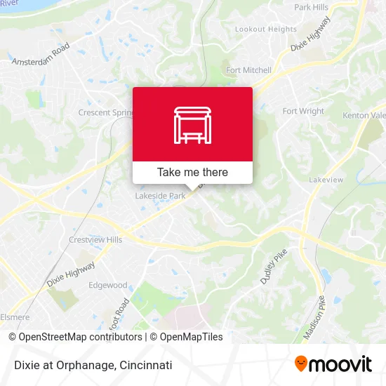 Dixie at Orphanage map