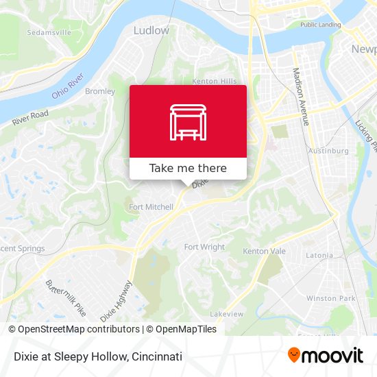 Dixie at Sleepy Hollow map