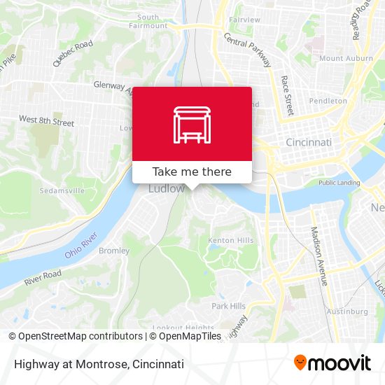 Highway at Montrose map