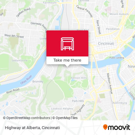 Mapa de Highway at Alberta
