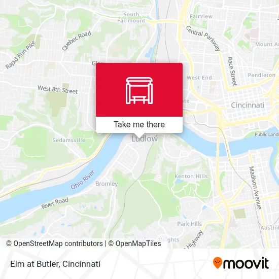Elm at Butler map