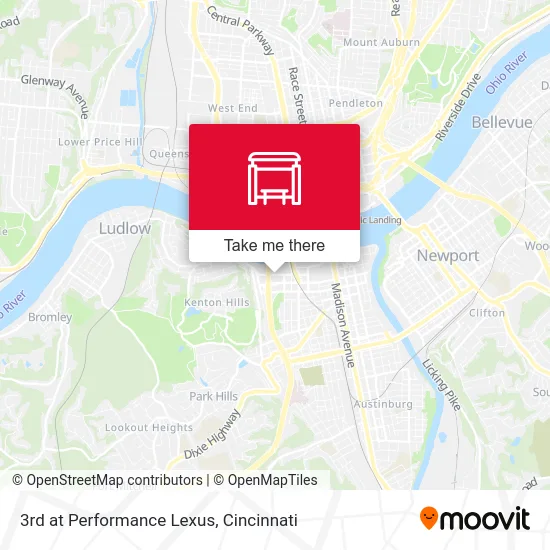 3rd at Performance Lexus map