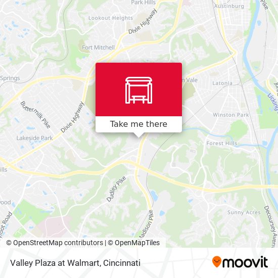 Valley Plaza at Walmart map