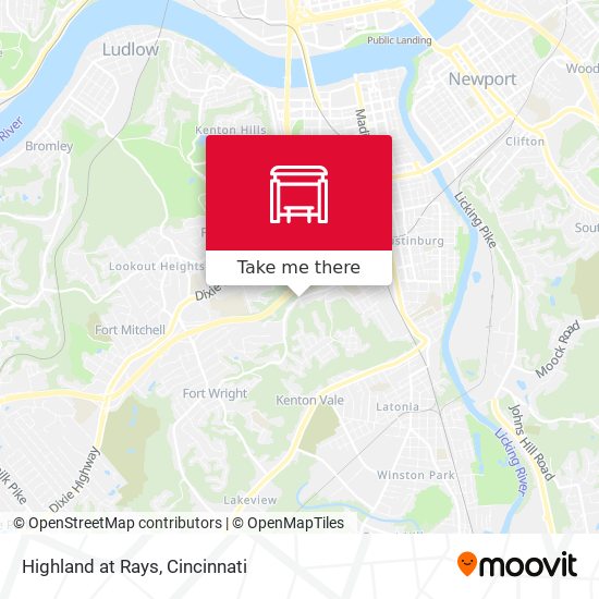 Mapa de Highland at Rays