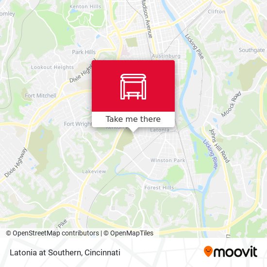 Latonia at Southern map