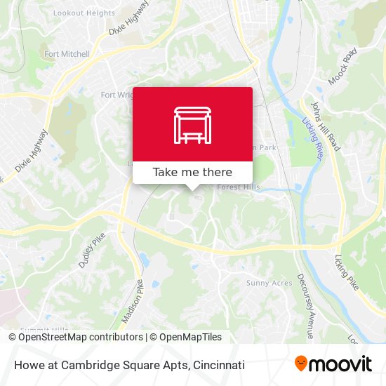 Mapa de Howe at Cambridge Square Apts