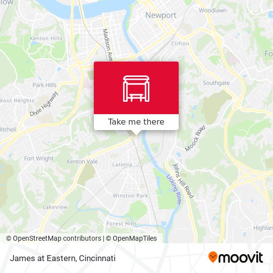 Mapa de James at Eastern