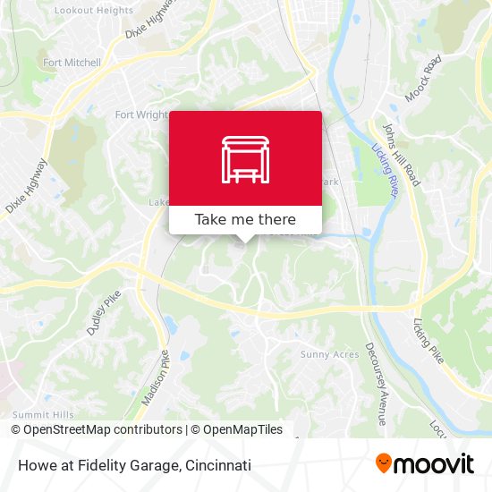 Howe at Fidelity Garage map