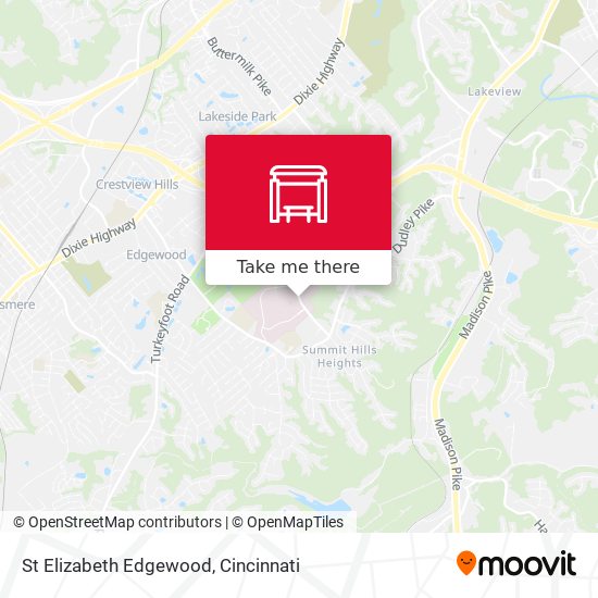 St Elizabeth Edgewood map