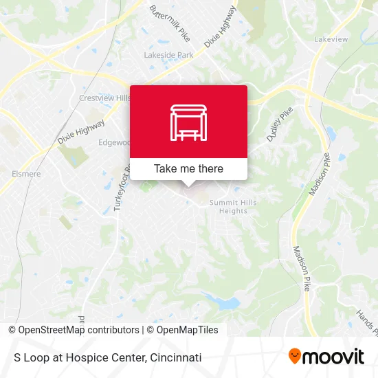 S Loop at Hospice Center map