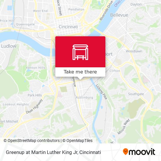 Mapa de Greenup at Martin Luther King Jr