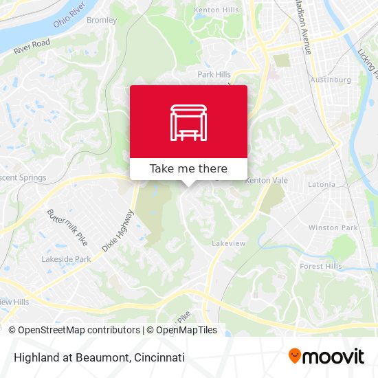 Highland at Beaumont map
