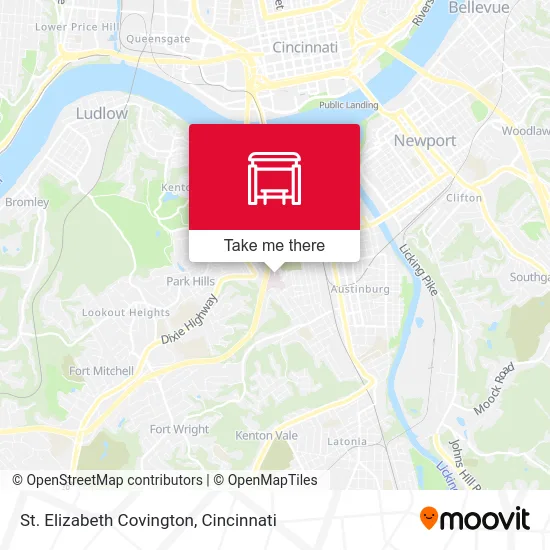 St. Elizabeth Covington map