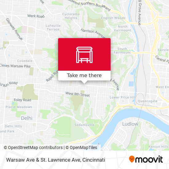 Mapa de Warsaw Ave & St. Lawrence Ave
