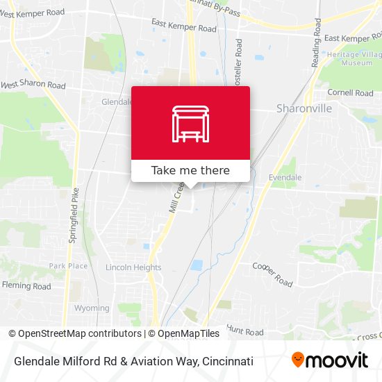 Glendale Milford Rd & Aviation Way map