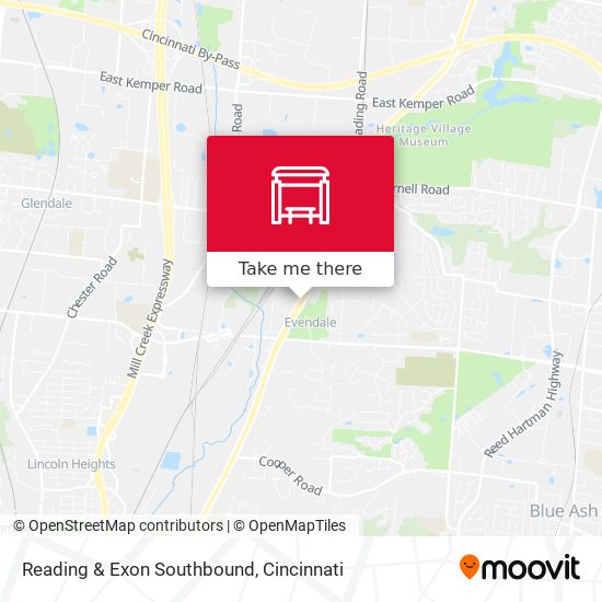 Mapa de Reading & Exon Southbound