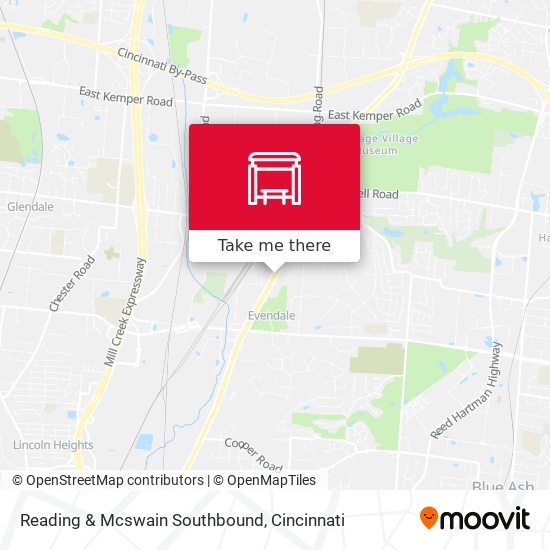 Mapa de Reading & Mcswain Southbound