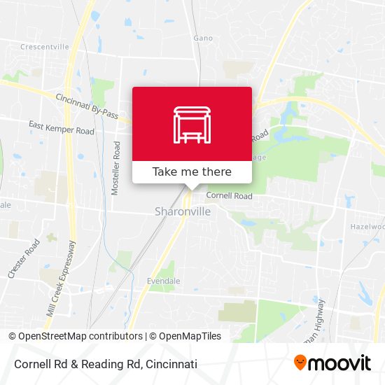 Cornell Rd & Reading Rd map