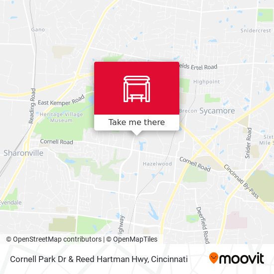 Cornell Park Dr & Reed Hartman Hwy map