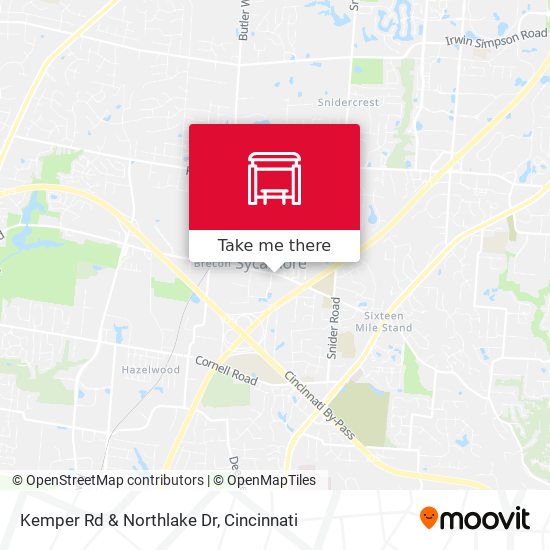 Kemper Rd & Northlake Dr map