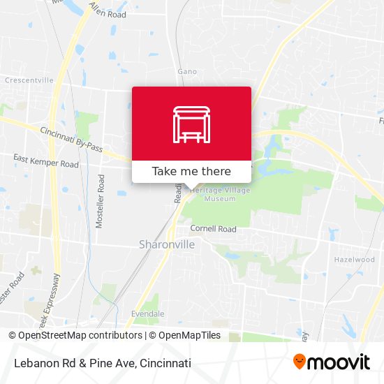Mapa de Lebanon Rd & Pine Ave