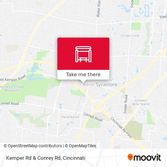 Kemper Rd & Conrey Rd map