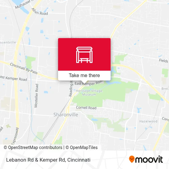 Lebanon Rd & Kemper Rd map