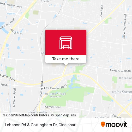 Lebanon Rd & Cottingham Dr map