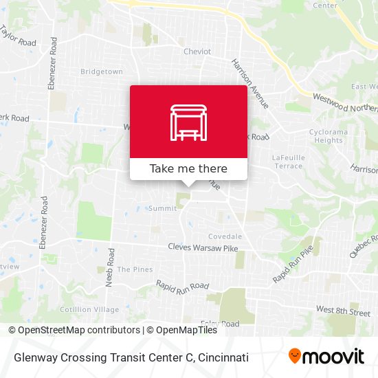 Glenway Crossing Transit Center C map