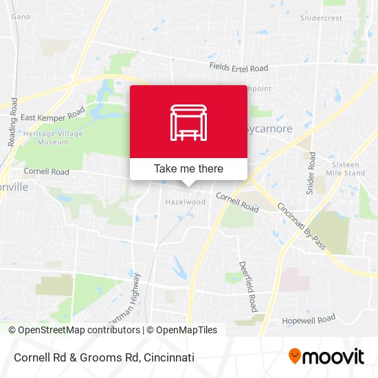 Cornell Rd & Grooms Rd map