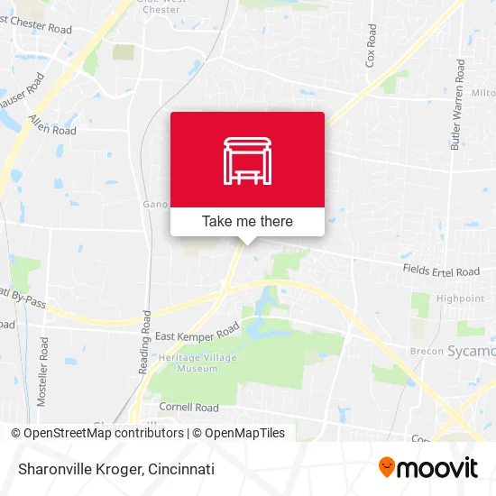 Sharonville Kroger map